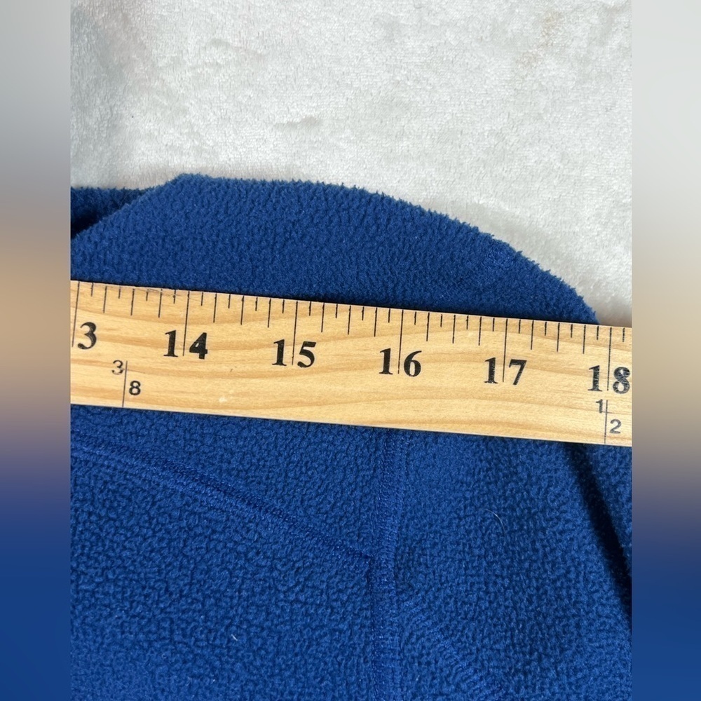 Men’s L.L. Bean Medium Slightly Fitted Navy Retro Pile Full Zip Sherpa Coat - Picture 10 of 11